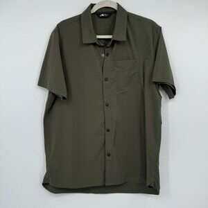 The North Face men’s technical camp hiking green gray size Large